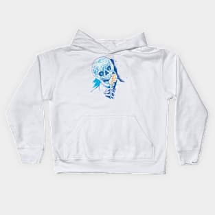 Beauty Spot - Skeleton Eating Ice Cream Kids Hoodie